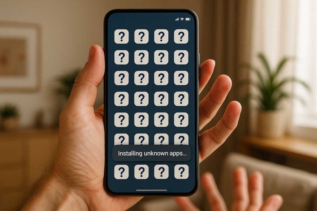 android sering download aplikasi sendiri - periksa virus - hapus aplikasi tidak dikenal - update sistem operasi