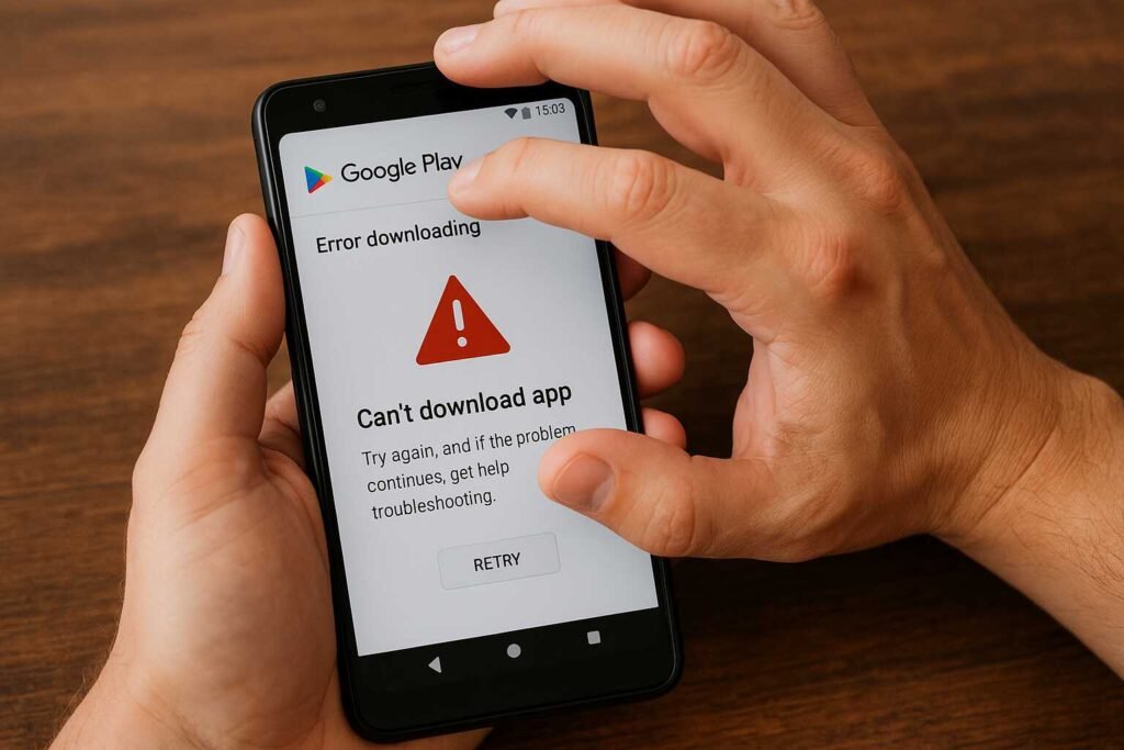 android tidak bisa download aplikasi - periksa koneksi internet - hapus cache play store - update android