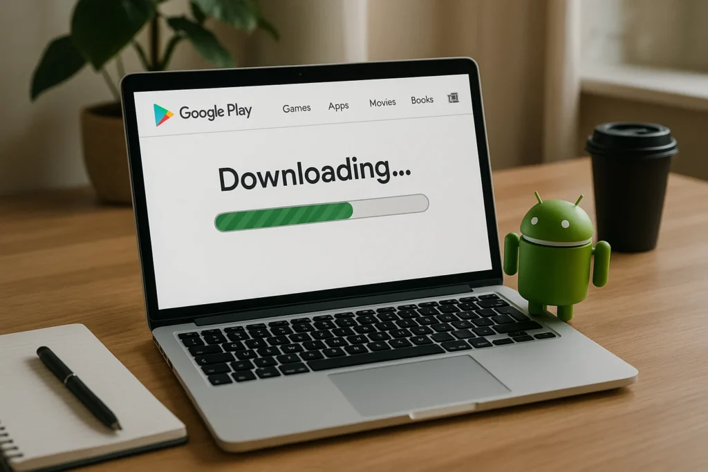 emulator Android di PC dengan Google Play terbuka