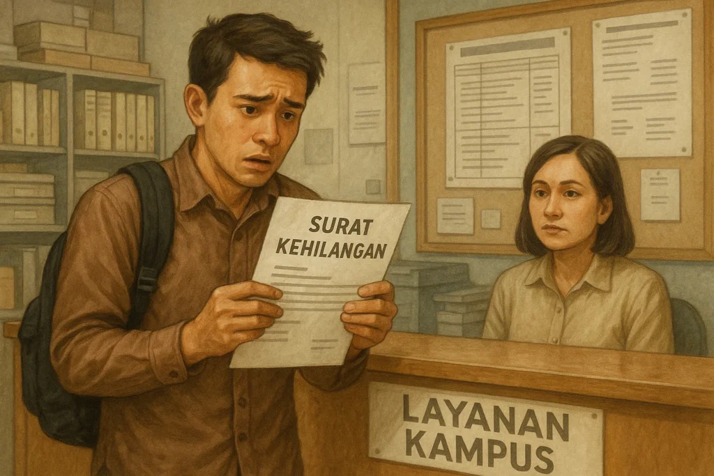 cara mengurus ijazah yang hilang - bawa surat kehilangan - datang ke kampus - siapkan dokumen lengkap